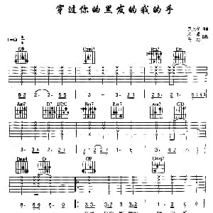 穿过你的黑发的我的手 吉他谱 罗大佑 罗大佑 罗大佑