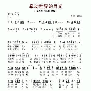 牵动世界的目光_歌谱投稿_词曲:友殿 友殿