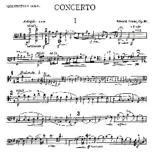 小提琴谱 | Edward Elgar Concerto e Minor Op85 For Cello Cel