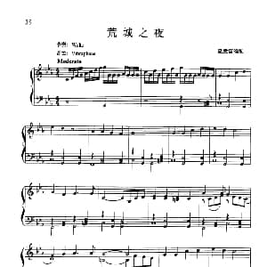 电子琴谱 | 荒城之夜 夏殷雷