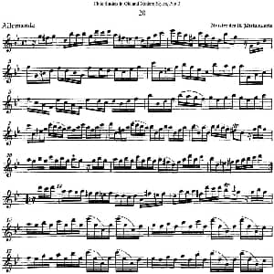 长笛曲谱 | 斯勒新老风格长笛练习重奏曲 第三部分 NO.20 NO.21 Siegfried Thiele S. 斯勒