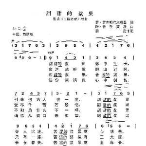 甜甜的浆果_歌谱投稿