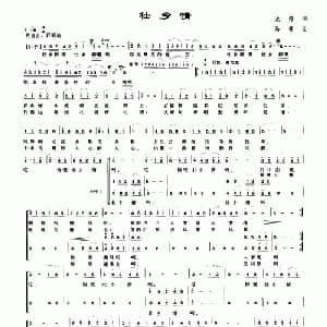 壮乡情_合唱歌谱_词曲:龙符 马青