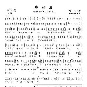 碎心石_歌曲简谱_词曲:谢军 谢军