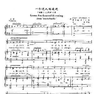 美 一个迷人的夜晚_歌谱投稿