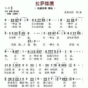 拉萨雄鹰_歌谱投稿_词曲:索朗尼玛 索朗尼玛