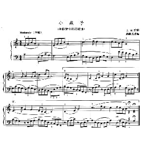 小燕子 钢琴谱 王云阶曲 尚德义改编版