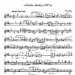 萨克斯谱 | 四十八首旋律练习曲之三十八