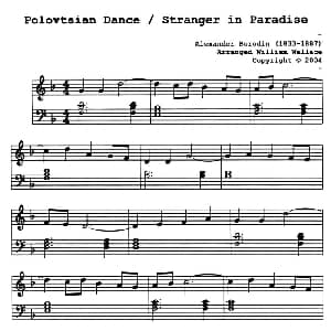 小提琴谱 | Polovtsian Dance/Stranger in Paradise 天堂里的陌生人 ​Borodin 鲍罗丁
