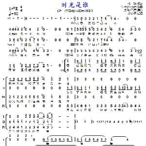 时光是谁_歌曲简谱_词曲:张畅 牛子健/马克