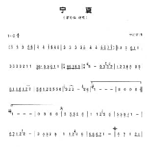 葫芦丝谱 | 宁夏 李正帆