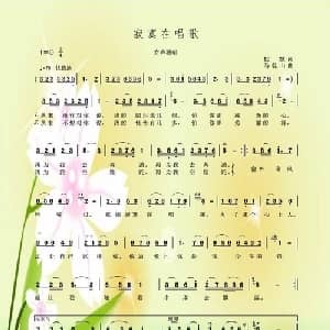 寂寞在唱歌_通俗唱法乐谱_词曲:默默 马乾山