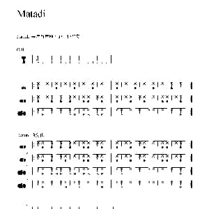 Matadi 非洲手鼓谱