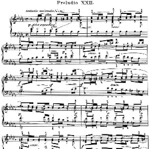 巴赫 平均律钢琴曲集 第一卷 之前奏曲 钢琴谱 巴赫