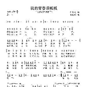 我的青春顶呱呱_歌谱投稿_词曲:杜旭光 李成郁