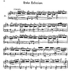 Etudes Enfantines Op.37 钢琴谱 亨利 莱蒙 Henry Lemoine