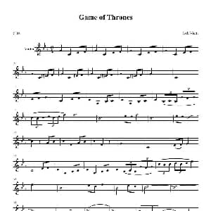 小提琴谱 | Game of Thrones Transcribed by Vasily Zaytsev