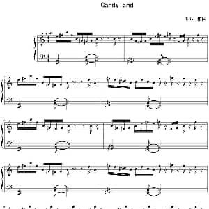Candyland 钢琴谱 Tobu