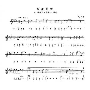 萨克斯谱 | 温柔的爱 线简谱对照版