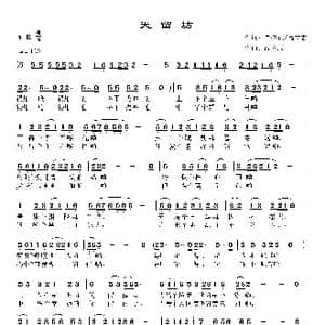天留坊_歌曲简谱_词曲:白传英/高立志 高立志