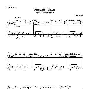 Snowdin Town 钢琴谱