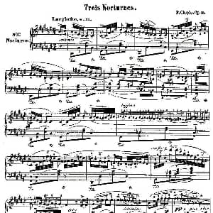 升F大调夜曲Op.15 2 钢琴谱 肖邦