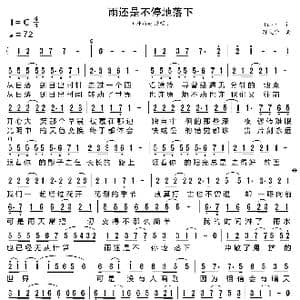 雨还是不停地落下_歌曲简谱_词曲:Hush 郭文贤