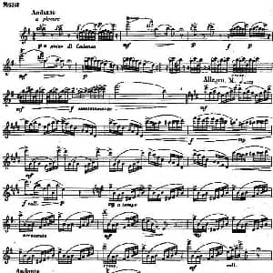 长笛曲谱 | 长笛练习曲100课之第93课 e小调转到E大调再转回到e小调练习曲