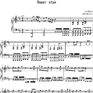 Super Star 钢琴谱 05895464制谱