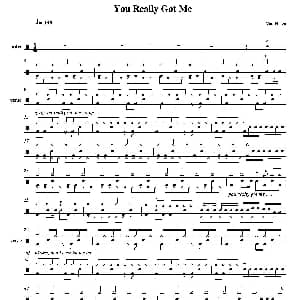You Really Got Me 鼓谱