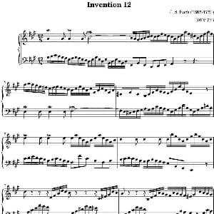 15首巴赫二部创意曲集 钢琴谱 巴赫