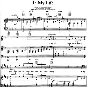 In My Life _外国歌谱