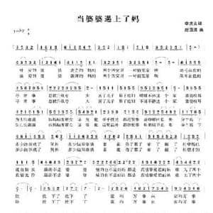 当婆婆遇上了妈_民歌简谱_词曲:李庆文 赵国清