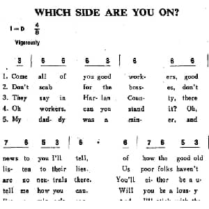 WHICH SIDE ARE YOU ON？ 美国 _外国歌谱