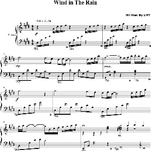 Wind in The Rain 钢琴谱