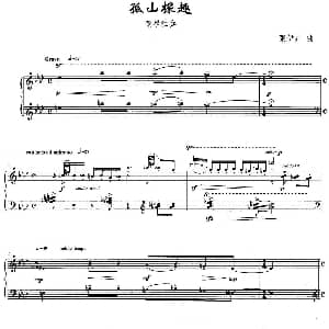 孤山探趣 钢琴谱 张伊卉