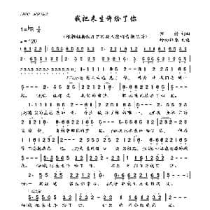 我把来生许给了你_歌曲简谱_词曲:钰柃 钰柃