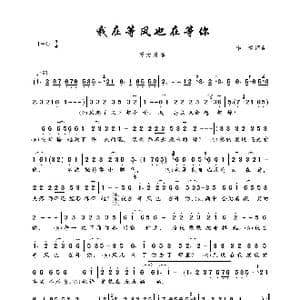 我在等风也在等你_歌曲简谱_词曲:李青 李青