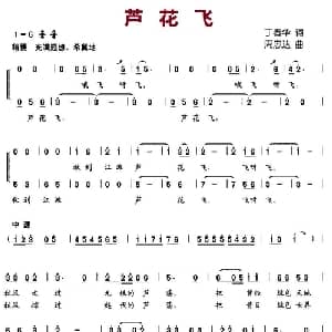 芦花飞_儿歌乐谱_词曲:丁春华 周忠达