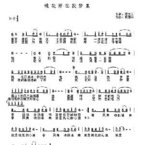 桃花开在我梦里_民歌简谱_词曲:梁文正 何丽华