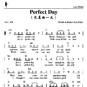 Perfect Day_外国歌谱