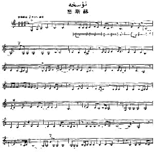 Ⅹ 纳瓦木卡姆 462 471 主旋律谱 十二木卡姆