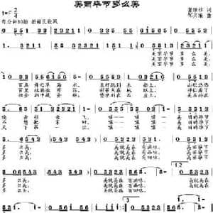 美丽毕节多么美_民歌简谱_词曲:张维柱 邹兴淮
