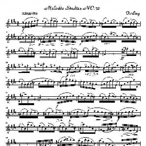 萨克斯谱 | 四十八首旋律练习曲之三十二