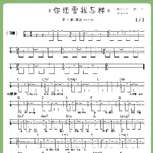 你还要我怎样 吉他谱 薛之谦 Uncle周