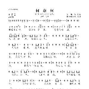 何奈何_歌曲简谱_词曲:董颖达 董颖达