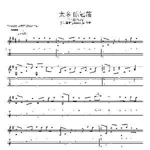 太多 吉他谱 李岩修 徐嘉良