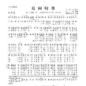 ​莫问归处_歌曲简谱_词曲:陆菱纱 银临