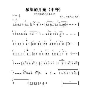 城里的月光 _歌曲简谱_词曲: 虚怀若谷音乐