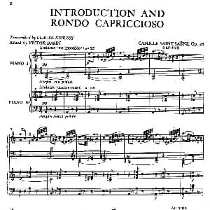 Introduction et Rondo Capriccioso Op.28 钢琴谱 圣 桑原曲 德彪西改编